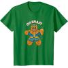 imageMarvel Christmas Thanos Gingerbread Oh Snap TShirtKelly Green