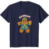 imageMarvel Christmas Thanos Gingerbread Oh Snap TShirtNavy Blue