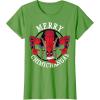 imageMarvel Deadpool Merry Chimichangas Hanging Christmas TShirtGrass Green