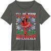imageMarvel Deadpool Nutcracker Ballerina Santa Christmas Short Sleeve TShirtAsphalt Grey