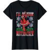 imageMarvel Deadpool Nutcracker Ballerina Santa Christmas Short Sleeve TShirtBlack