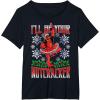 imageMarvel Deadpool Nutcracker Ballerina Santa Christmas Short Sleeve TShirtBlack