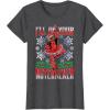 imageMarvel Deadpool Nutcracker Ballerina Santa Christmas Short Sleeve TShirtDark Heather Grey