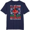 imageMarvel Deadpool Nutcracker Ballerina Santa Christmas Short Sleeve TShirtNavy Blue