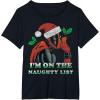 imageMarvel Deadpool Santa Secret Naughty List Christmas TShirtBlack