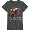 imageMarvel Deadpool Santa Secret Naughty List Christmas TShirtDark Heather Grey