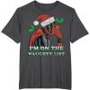 imageMarvel Deadpool Santa Secret Naughty List Christmas TShirtDark Heather Grey