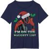 imageMarvel Deadpool Santa Secret Naughty List Christmas TShirtNavy Blue