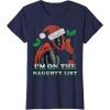 imageMarvel Deadpool Santa Secret Naughty List Christmas TShirtNavy Blue