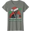 imageMarvel Deadpool Santa Secret Naughty List Christmas TShirtOlive Heather