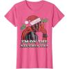 imageMarvel Deadpool Santa Secret Naughty List Christmas TShirtPink Heather