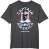 imageMarvel Falcon Winter Soldier Sam Wilson Captain America TShirtDark Heather Grey