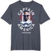 imageMarvel Falcon Winter Soldier Sam Wilson Captain America TShirtHeather Blue