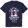 imageMarvel Falcon Winter Soldier Sam Wilson Captain America TShirtNavy Blue