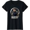 imageMarvel Falcon ampamp Winter Soldier Bucky Shield Portrait V2 TShirtBlack