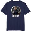 imageMarvel Falcon ampamp Winter Soldier Bucky Shield Portrait V2 TShirtNavy Blue