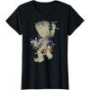 imageMarvel Guardians Of The Galaxy Groot Christmas Lights TShirtBlack