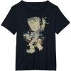 imageMarvel Guardians Of The Galaxy Groot Christmas Lights TShirtBlack