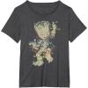 imageMarvel Guardians Of The Galaxy Groot Christmas Lights TShirtDark Heather Grey