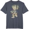 imageMarvel Guardians Of The Galaxy Groot Christmas Lights TShirtHeather Blue