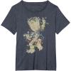 imageMarvel Guardians Of The Galaxy Groot Christmas Lights TShirtHeather Blue