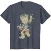 imageMarvel Guardians Of The Galaxy Groot Christmas Lights TShirtHeather Blue
