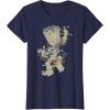 imageMarvel Guardians Of The Galaxy Groot Christmas Lights TShirtNavy Blue