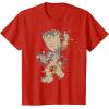 imageMarvel Guardians Of The Galaxy Groot Christmas Lights TShirtRed