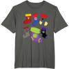 imageMarvel Holiday Avengers Team Festive Christmas Stockings TShirtAsphalt Grey