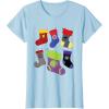 imageMarvel Holiday Avengers Team Festive Christmas Stockings TShirtBaby Blue