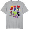 imageMarvel Holiday Avengers Team Festive Christmas Stockings TShirtHeather Grey