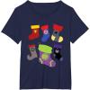 imageMarvel Holiday Avengers Team Festive Christmas Stockings TShirtNavy Blue