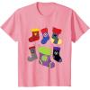 imageMarvel Holiday Avengers Team Festive Christmas Stockings TShirtPink