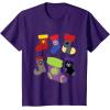 imageMarvel Holiday Avengers Team Festive Christmas Stockings TShirtPurple