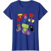 imageMarvel Holiday Avengers Team Festive Christmas Stockings TShirtRoyal Blue