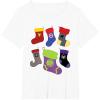 imageMarvel Holiday Avengers Team Festive Christmas Stockings TShirtWhite