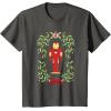 imageMarvel Holiday Christmas Avengers Holly Iron Man Nutcracker TShirtAsphalt Grey