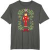 imageMarvel Holiday Christmas Avengers Holly Iron Man Nutcracker TShirtAsphalt Grey