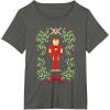 imageMarvel Holiday Christmas Avengers Holly Iron Man Nutcracker TShirtAsphalt Grey