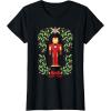 imageMarvel Holiday Christmas Avengers Holly Iron Man Nutcracker TShirtBlack
