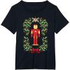 imageMarvel Holiday Christmas Avengers Holly Iron Man Nutcracker TShirtBlack