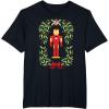 imageMarvel Holiday Christmas Avengers Holly Iron Man Nutcracker TShirtBlack