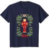 imageMarvel Holiday Christmas Avengers Holly Iron Man Nutcracker TShirtNavy Blue