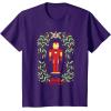 imageMarvel Holiday Christmas Avengers Holly Iron Man Nutcracker TShirtPurple