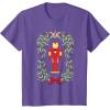 imageMarvel Holiday Christmas Avengers Holly Iron Man Nutcracker TShirtPurple Heather