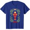 imageMarvel Holiday Christmas Avengers Holly Iron Man Nutcracker TShirtRoyal Blue