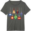 imageMarvel Holiday Christmas Avengers Team Festive Ornaments TShirtAsphalt Grey