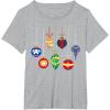 imageMarvel Holiday Christmas Avengers Team Festive Ornaments TShirtHeather Grey