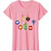 imageMarvel Holiday Christmas Avengers Team Festive Ornaments TShirtPink