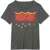imageMarvel Logo Holiday Christmas Avengers Super Hero Ornaments TShirtAsphalt Grey